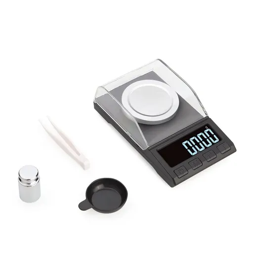 Digital Milligram Scale 100g/0.001g rechargeability, High Precision Portable Jewelry Scale, Powder Scale, Micro Scale for Powder Medicine, Gold, Gem, Reloading, Calibration Weight