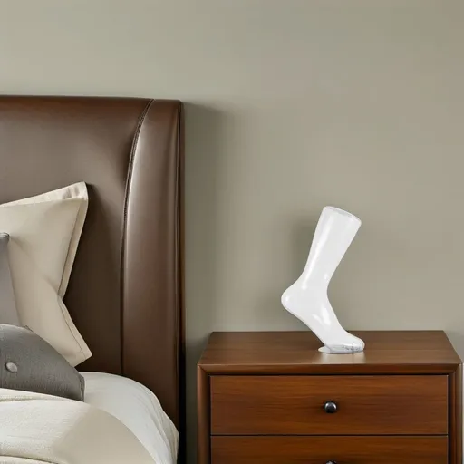 Female Plastic Foot Mannequin with Magnetic Base for Sock and Shoe Display, Retail Store Use and Visual Merchandising