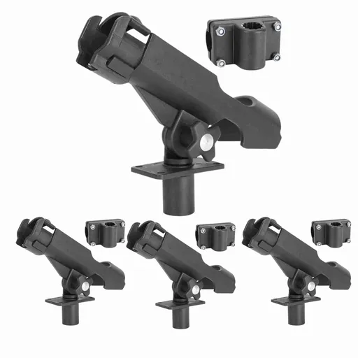 4pcs 360 Degree Fishing Rod Holder Rotatable Fishing Bracket Screws