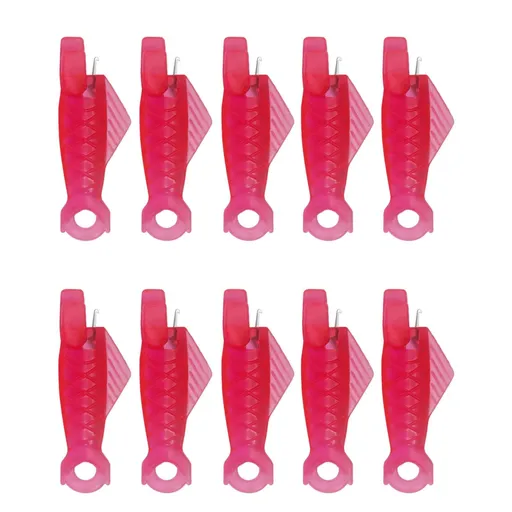 10 Piece Sewing Machine Needle Threaders, automatic fish mouth threader tool for quick machine sewing and embroidery, Hot Pink