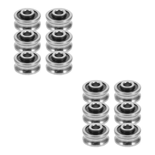 Steel Pulley Wheels for 3D Printers and Embroidery Machines Smooth Operation 12Pcs