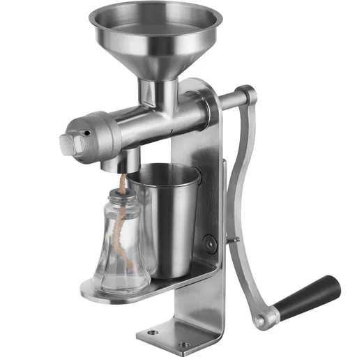 Manual Oil Press Machine, Stainless Steel Oil Extractor Machine, Detachable Oil Presser for Effortless Cleaning, Household Oil Expeller for Pressing Peanuts, Sesame Seeds, Rapeseed, Tea Seeds
