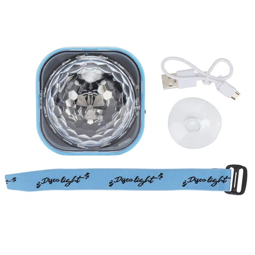 Colorful Wrist Ambient Light Ball Stage Bracelet Lamp RGB Wrist Light for Car KTV Wedding Blue Shell