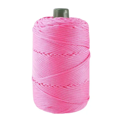 32 Colors Macrame Cotton Cord 200g/7.05oz,100% Natural Handmade 4 Strands Twisted Cotton Rope Polyester Thread Spools for Wall Hanging Plants Hangers Gift Wrapping Tapestry DIY Crafts #X - Pink