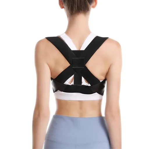 Back Posture Corrector Shoulder Brace Clavicle Support Strap Belt -M