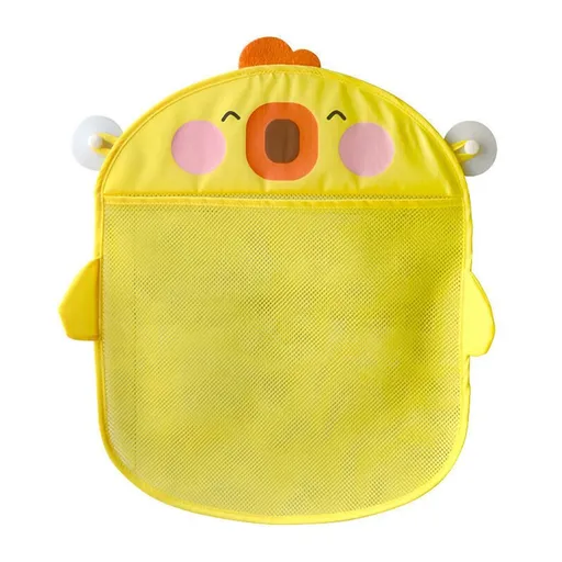 Mesh Bath Toy Organizer Strong Hooks – Bathtub Toy Holder & Bathroom or Shower Caddy – Hanging Drain Net Bags Make Baby Bath