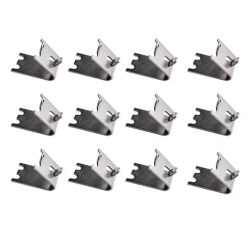 12PCS Commercial Freezer Shelf Clips Stainless Steel Refrigerator Shelf Support Clamp Bracket Shelves Parts