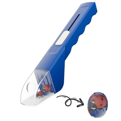 Handheld Insect Catcher with Magnifier, Bug Viewer Tweezers, Kids' Outdoor Bug Catching Tool - Blue