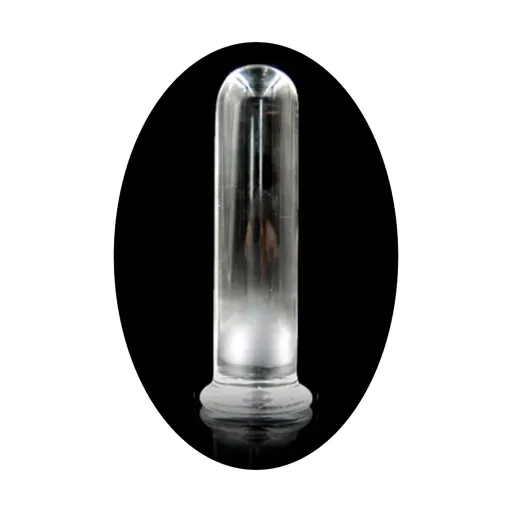 House Of Dasein Four Sizes Crystal Realistic Dildo Glass Dong Spot Butt Plug Sex Toy - 4.5Cm