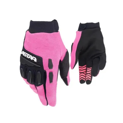 Lohas Fox Bicycle Gloves Nylon Long Finger A pink black logo