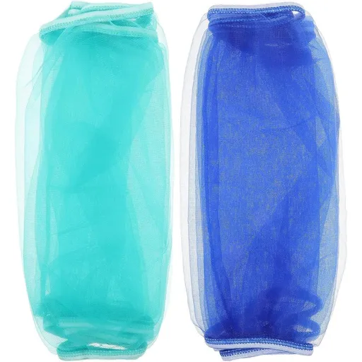 2pcs Nylon Birdcage Netting Cover Easy to Install Reusable Sturdy - Fits Securely around Cage, Stretches for Most Sizes