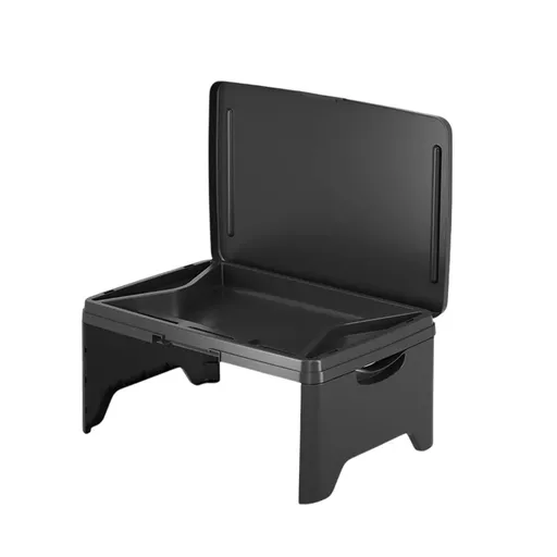 Portable Multifunctional Folding Table Lap Desk Lightweight Home Bedroom Use - Black