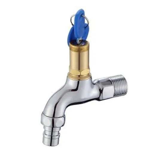 faucet anti-theft outdoor faucet, anti-theft brass faucet, lockable outdoor faucet, washing machine for garden, bathroom or rental house