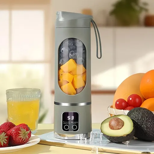 (Green)Portable USB Charging Blender & Juicer - Easy to Clean, Suitable for Fruit and Vegetable Drinks, Smoothies - Capacity Ranging from 10.14 oz to 16.91 oz