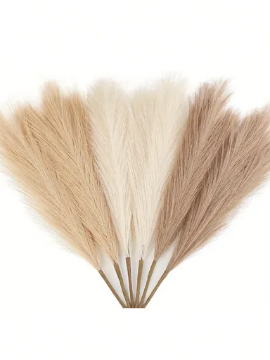 18pcs 21.65in Large Artificial Pampas Grass Bohemian Style Room Decorative Plants Faux Reed Grass For Autumn Vase Filler Home Table Wedding Party Decor