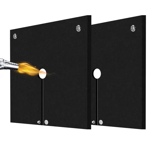 Welding Blanket Fireproof 2 Pack, Carbon Felt Flame Resistant up to 1800℉, Soldering Flame Retardant Protective Mat, Brazing Heat Shield for Torch, Plumbing, 12" x 12"