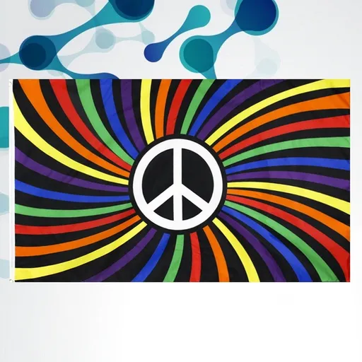 1Pc Durable Polyester Decorative Flag with Vivid Colors for Indoor and Outdoor Use