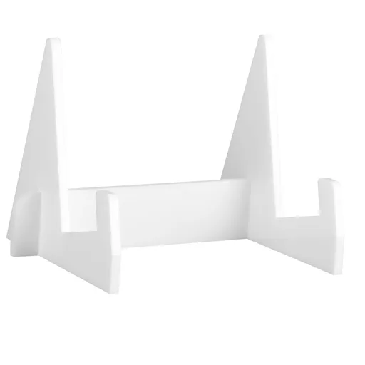 Acrylic Book Display Stand Book Holder Bookrack Bookshelf Office Bookcase for Kitchen HomeWhite