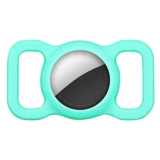 Silicone Collar Attachment Case Compatible with Tracking Device for Pets - Green