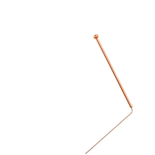 Metal Detector Wand , 1 Pair of Probe Rods High Precision Pure Copper xunlong Ruler Detection Rod Telescopic Antenna Energy Locator Double Supported Water Detection Artifact One Size Yellow