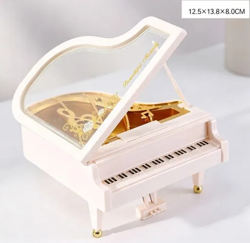 Creative Gift Ornament, YY8098 Music Box - White
