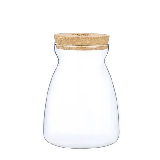 Glass Plant Jar -Plants Propagation Station - Micro Landscape Terrarium Container Desktop Plant Jar Hydroponic Vases Gardening for Plant Lovers(Medium T-shaped)