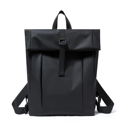 (Black) Men's Oxford Cloth Travel Backpack Lightweight Large Capacity Bookbag Business Casual Daypack for Hiking Climbing