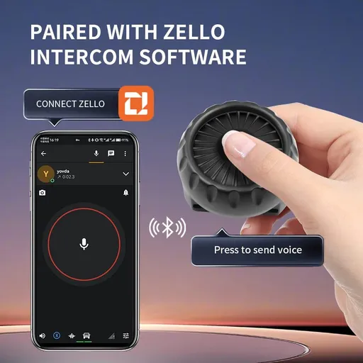 Walkie Talkie Wireless Remote Button Wireless Bluetooth-Compatible Hands-Free Walkie Talkie Button Super Mini Bluetooth