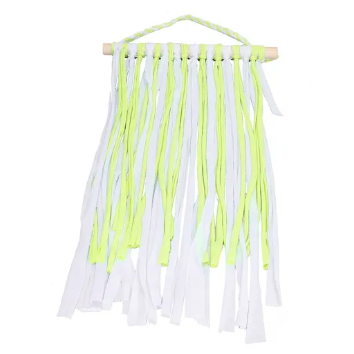Bow Holder Cloth Beech Material Light Weight Decorative Function Different Colors Hair Clip Hangers for GirlYellow
