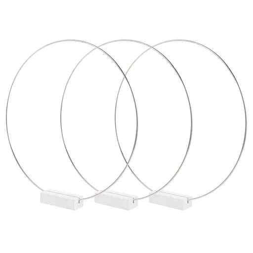Round Metal Hoops for Wreath Making, Craft Supplies for Home Decor, Handicraft Materials, 1 Set