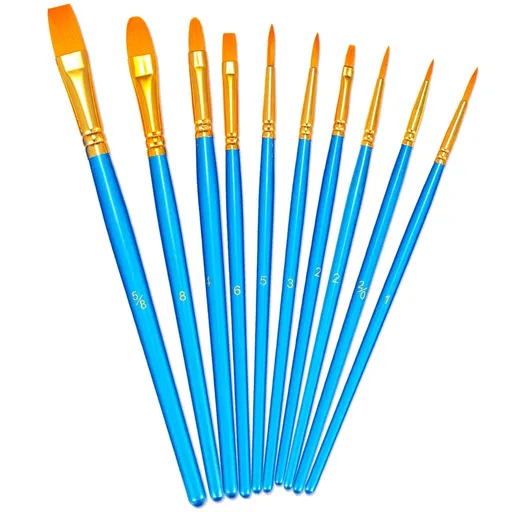 10pc, Paint Brushes for Acrylic Painting, Art Brushes, Drawing and Art Supplies, Paint Brush, Acrylic Paint Brushes