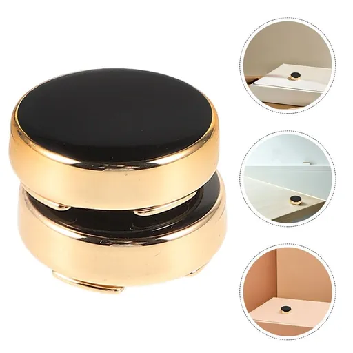 3 Pairs Zinc Alloy Black Button Covers for Tuxedo, Dress, and Business Shirts and Stylish