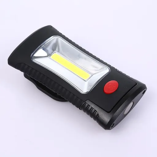 LED COB Magnetic Work Light,Battery Powered Flashlight with Magnetic Base and Hook,Magnetic Lights for Emergency
