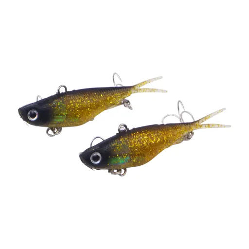 Swimerz 95mm Soft Vibe, Gold Glitter, 2 pack