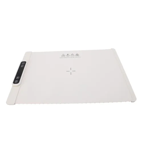 Electric Warming Tray Full Surface Heating Rollable Portable Silicone 3 Temperature Settings Versatile Food Warmer 60°C-100°C for Gatherings Parties Beige