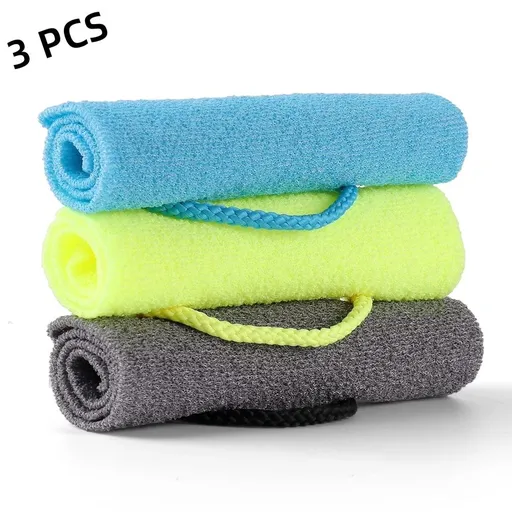 3 Pcs Exfoliating Net Sponge Body Scrubber Bath Towel for Adult