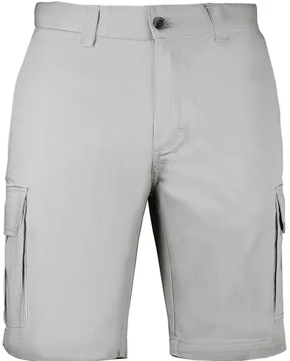 Mens Cargo Shorts 100% Cotton Casual Work Wear Half Pants Summer Army Military - Stone