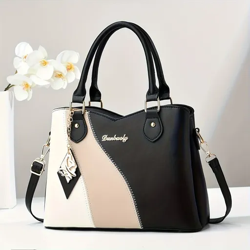 Tri-Color Handbag Tri Colour Handbag Australia Fashion Handbag Trendy Handbag - Light green combined with pink - Size 30-12-22