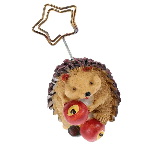 Little Hedgehog Note Holder Animal Ornament Wedding Decorations Display Shelf Display Shelves Wedding Table Number Holders Photo