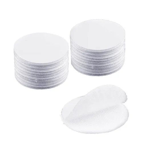 White 2 Inch Large Dots Round Self Adhesive Hook Loop Tape Strips,Tape Fasten Mounting Waterproof for Home, Office, School(20Pcs)