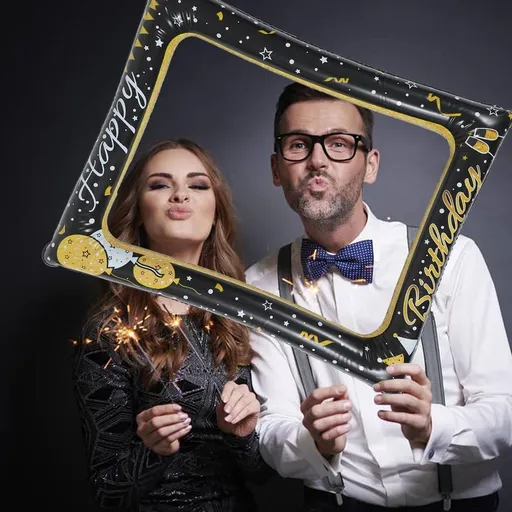 Inflatable Photo Booth Frame Prop PVC for Birthday Party Decor