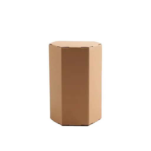 20PCS Kraft Paper Gift Box Hexagon for Party Wedding Candy Packaging