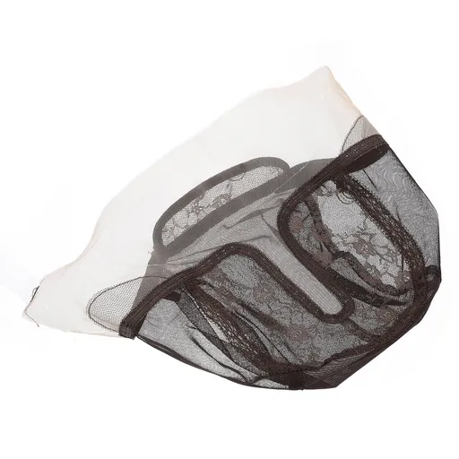 Supple Black Wig Net Head Cover Elastic Hair Net Hat for Smooth Neat Hair Styling