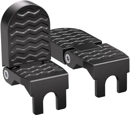Rear bicycle pedals - Bicycle pedals - pedal - aluminum bicycle pedals - non-slip electric bicycle pedals - folding pedals - for electric bikes, mountain bikes, folding bikes - 15 mm U-slot - black