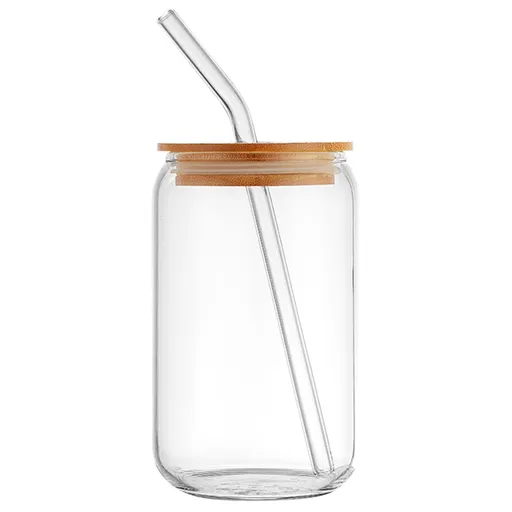 1 Set Glass Cola Cup Glass Coffee Cups Glass Cups Glasses Tumbler Glass Cup with Lid Tumblers Straws Mug Espresso Cup Bamboo