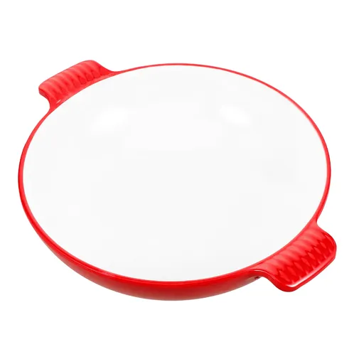 Large Salad Serving Bowl Red Plastic 1Set 10.41X8.45X2.55in
