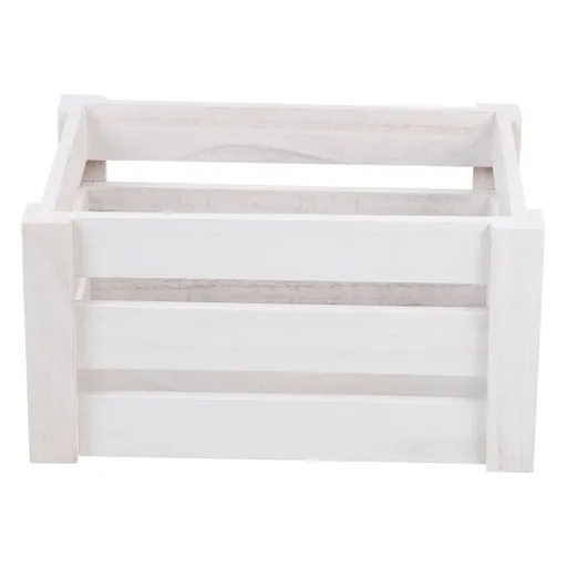 Rustic Wooden Decorative Storage Box Crate for Office Organization and Home Use, 1 Piece