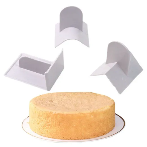 3Pcs Plastic Fondant Icing Smoother Shaper Polisher Cake Decoration Smoothing Tool for Fondant Cake Edge Corner Decoration