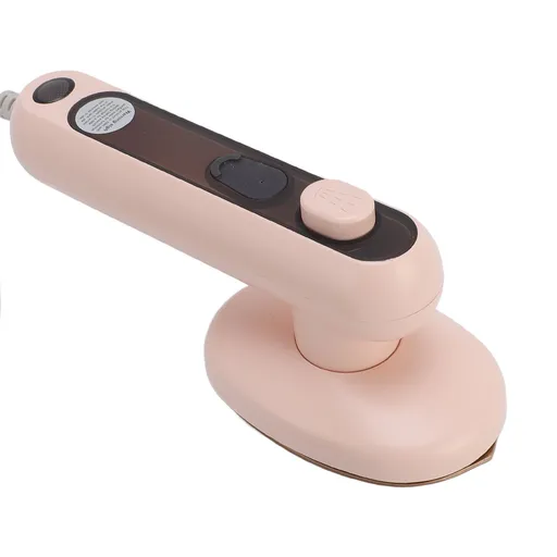 Portable Steam Iron for Clothes Wet and Dry Use Ti Panel Handheld Mini Ironing Machine with 60ml Water Tank for Travel EU Plug