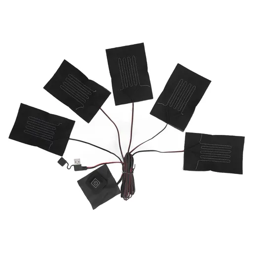 5 in 1 Electric Vest Cloth Heat Pad 3 Gears Temperature Adjustable USB Heating Pad Waterproof Composite Fiber Heater Pad